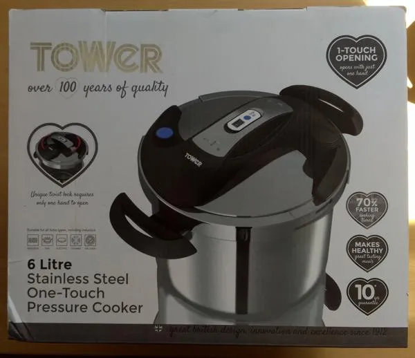 TOWER - Stainless Steel One-Touch Pressure Cooker Cuiseur à pression