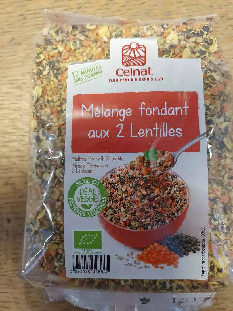 CELNAT - Mélange Fondant aux 2 Lentilles