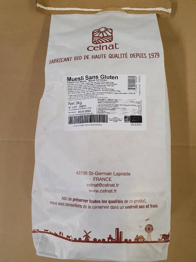 CELNAT - Muesli sans gluten