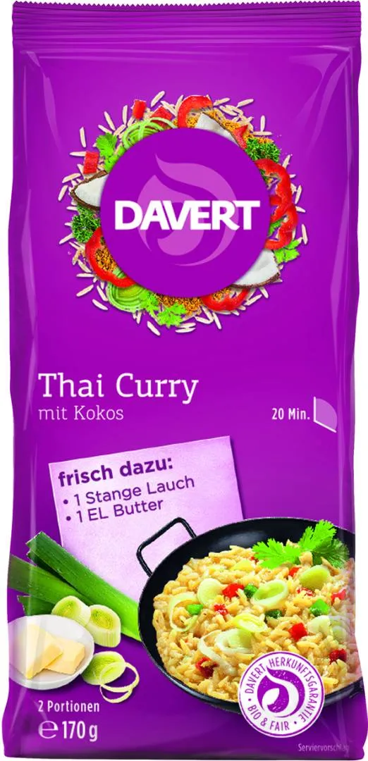 Davert - Plats préparés avec du gingembre