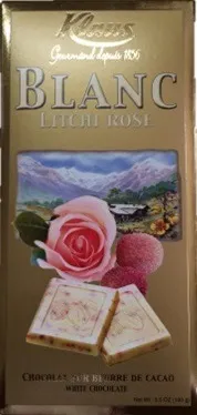 Klaus - Tablette Blanc Litchi Rose