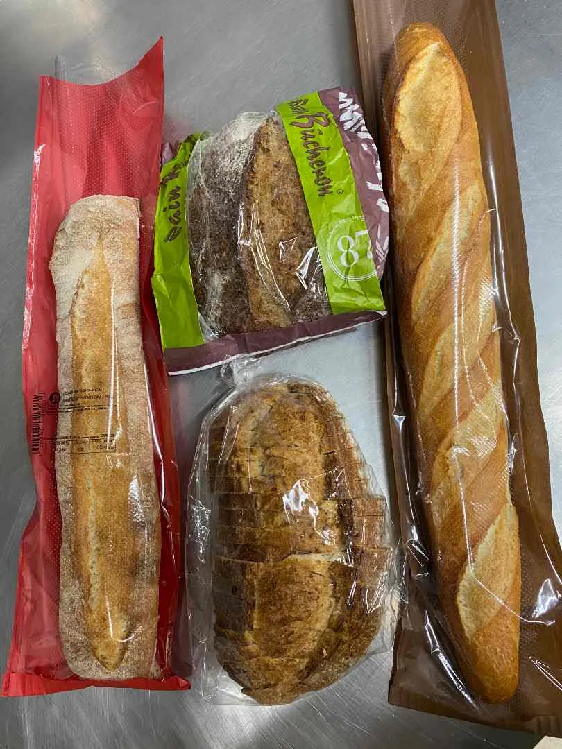 Marque inconnue - Pains et fougasses maison (cf liste)