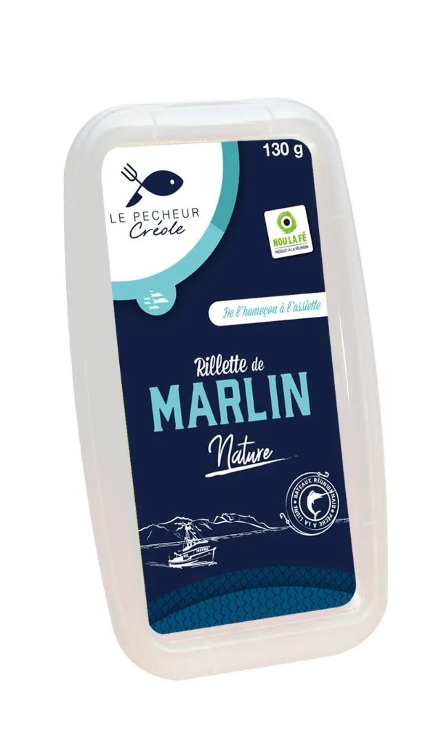 Le pêcheur Créole - Rillette de marlin nature 130 gr