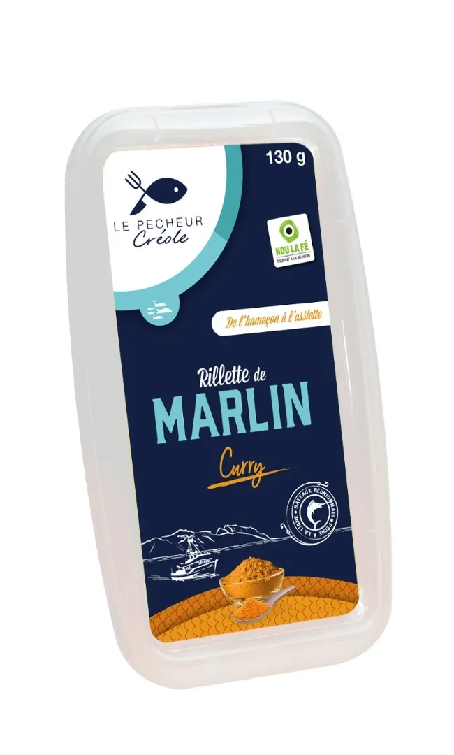 Le pêcheur Créole - Rillette de marlin curry 130 g