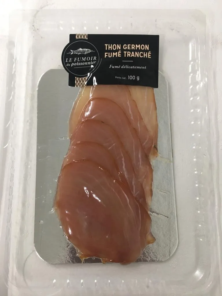 Le fumoir du poissonnier - Thon germon fumé tranché 100g