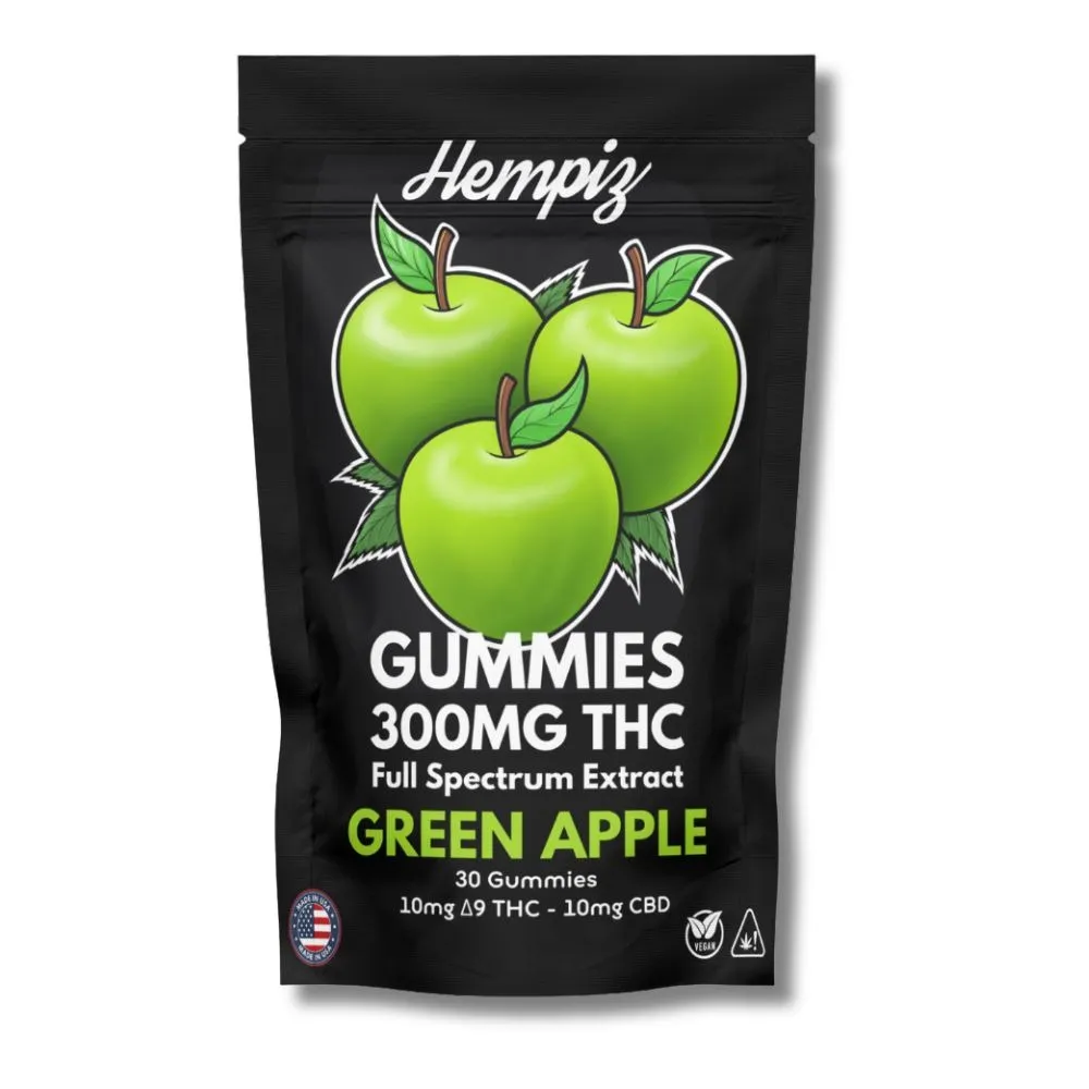 HEMPIZ - Gummies Delta-9 10mg Green Apple