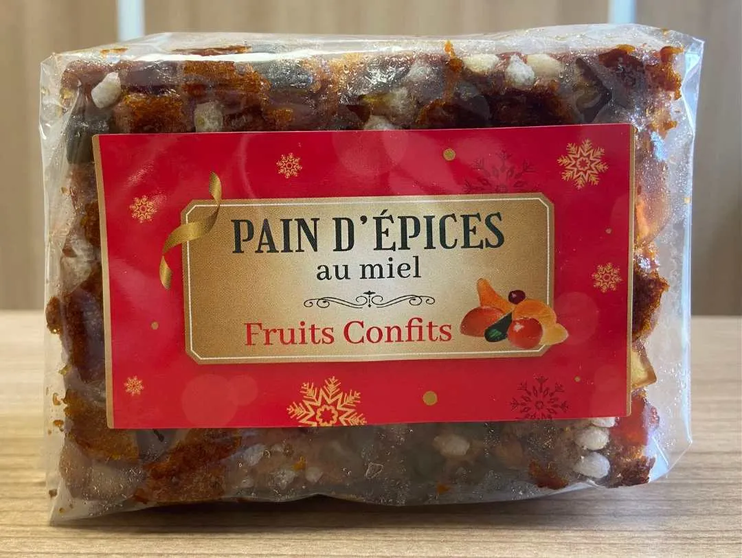 Marque inconnue - Pain d'épices au miel Fruits Confits 220g