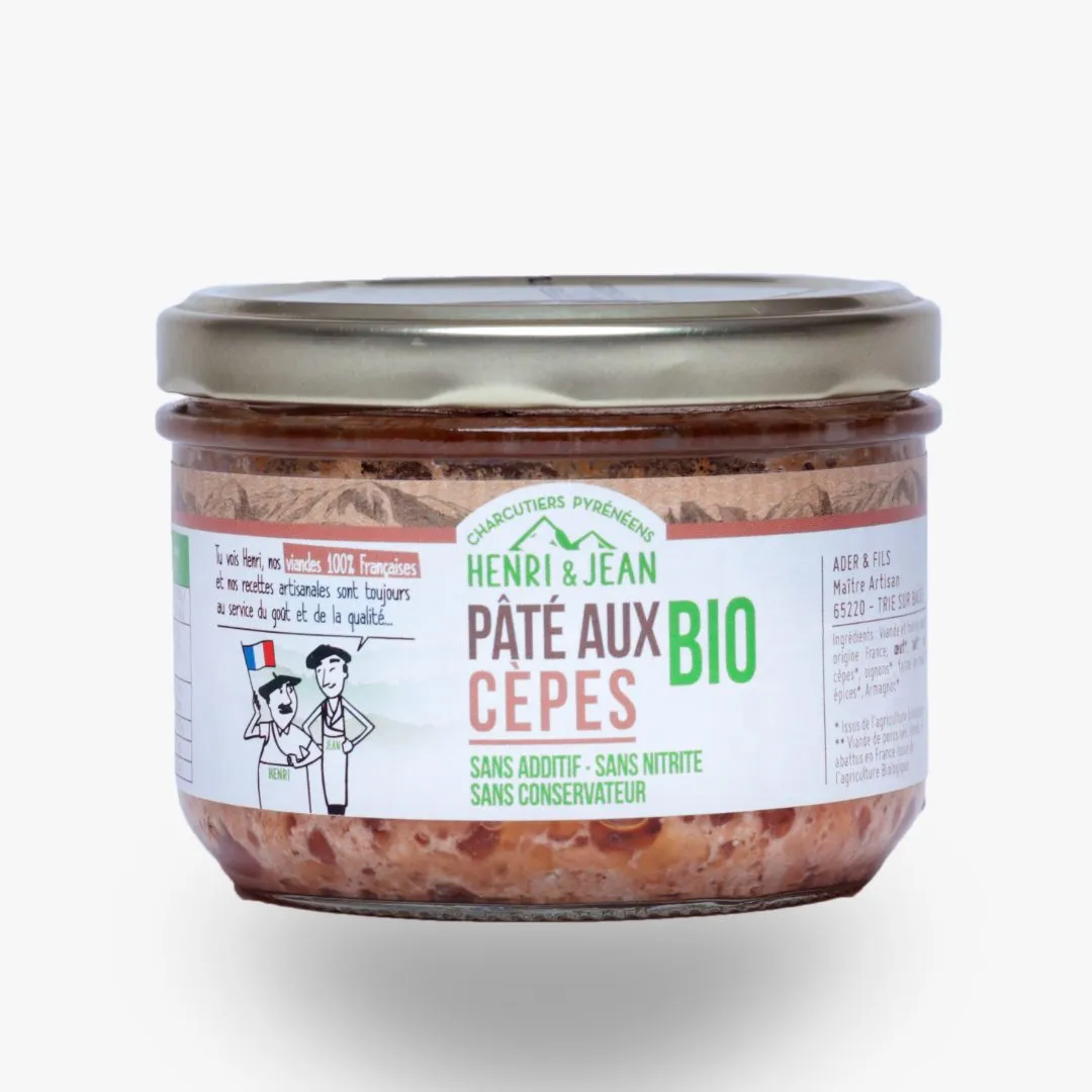 Henri et Jean - Pâté de porc aux cèpes BIO