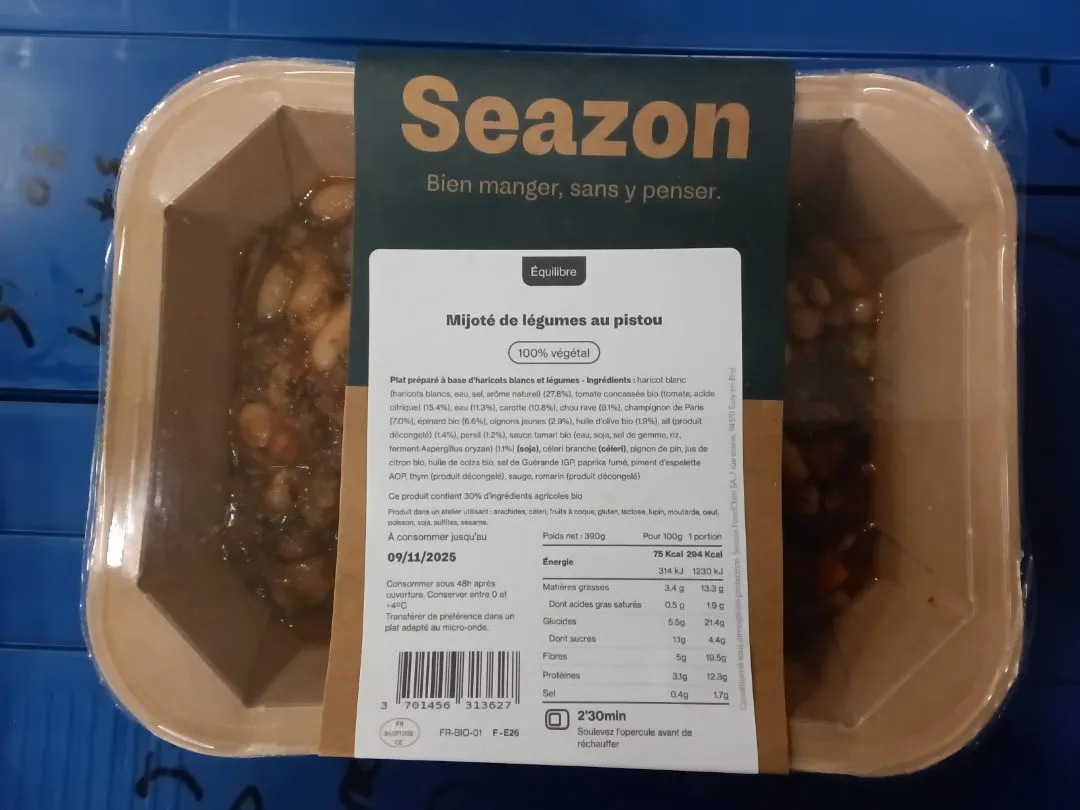 SEAZON - Mijoté de légumes au pistou
