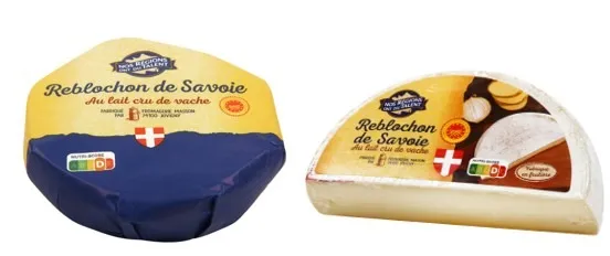 NOS REGIONS ONT DU TALENT - REBLOCHON DE SAVOIE AOP 28%MG 450G et ½ REBLOCHON SAVOIE AOP 28%MG 240G