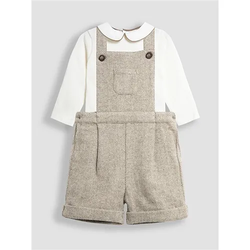 Jojo Maman Bébé - Herringbone Dungarees & Top Set Ensemble de vêtements pour enfants