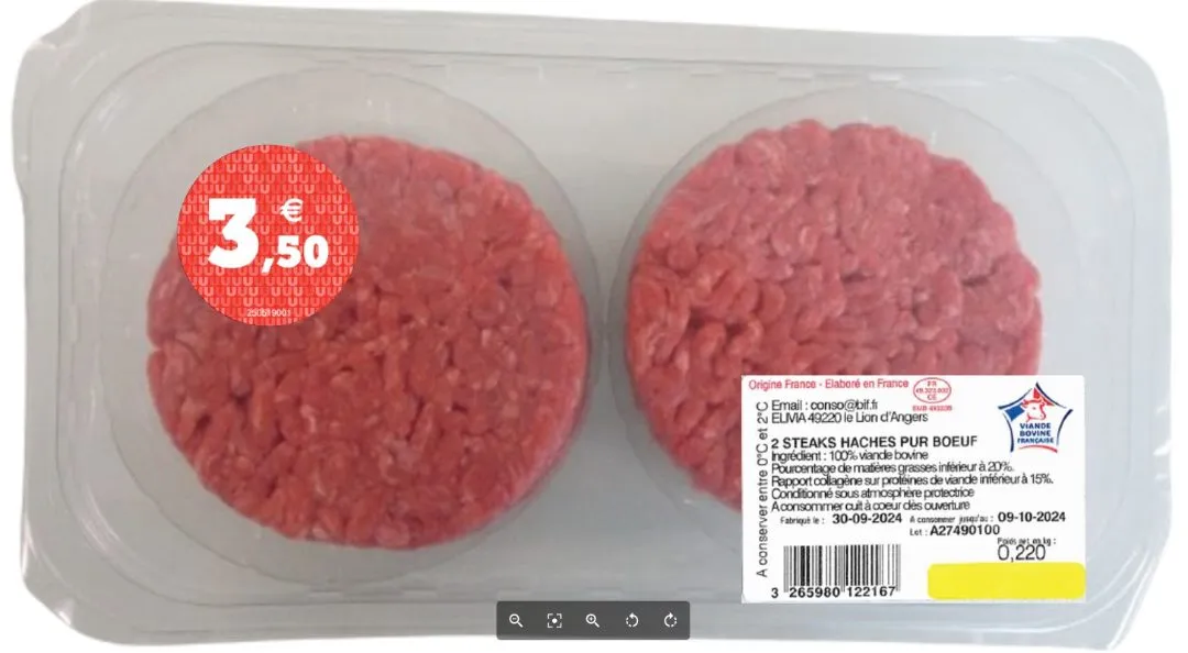 Tendre&Plus, Al Qassab, Sans Marque - Steak Haché 15%MG, Préparation de viande hachée et Steak Haché 20%MG