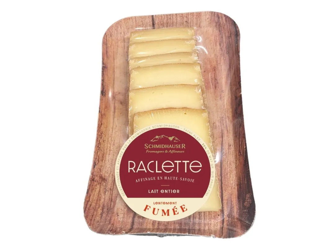 SCHMIDHAUSER - Barquette Raclette Fumée 200g