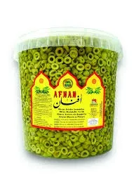 AFNAN - OLIVES VERTES EN RONDELLES ET OLIVES NOIRES FACON GRECQUE - AFNAN