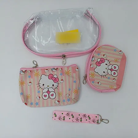 Sanrio - 3pcs/Set Cartoon Handbag Makeup Bag Sac de maquillage