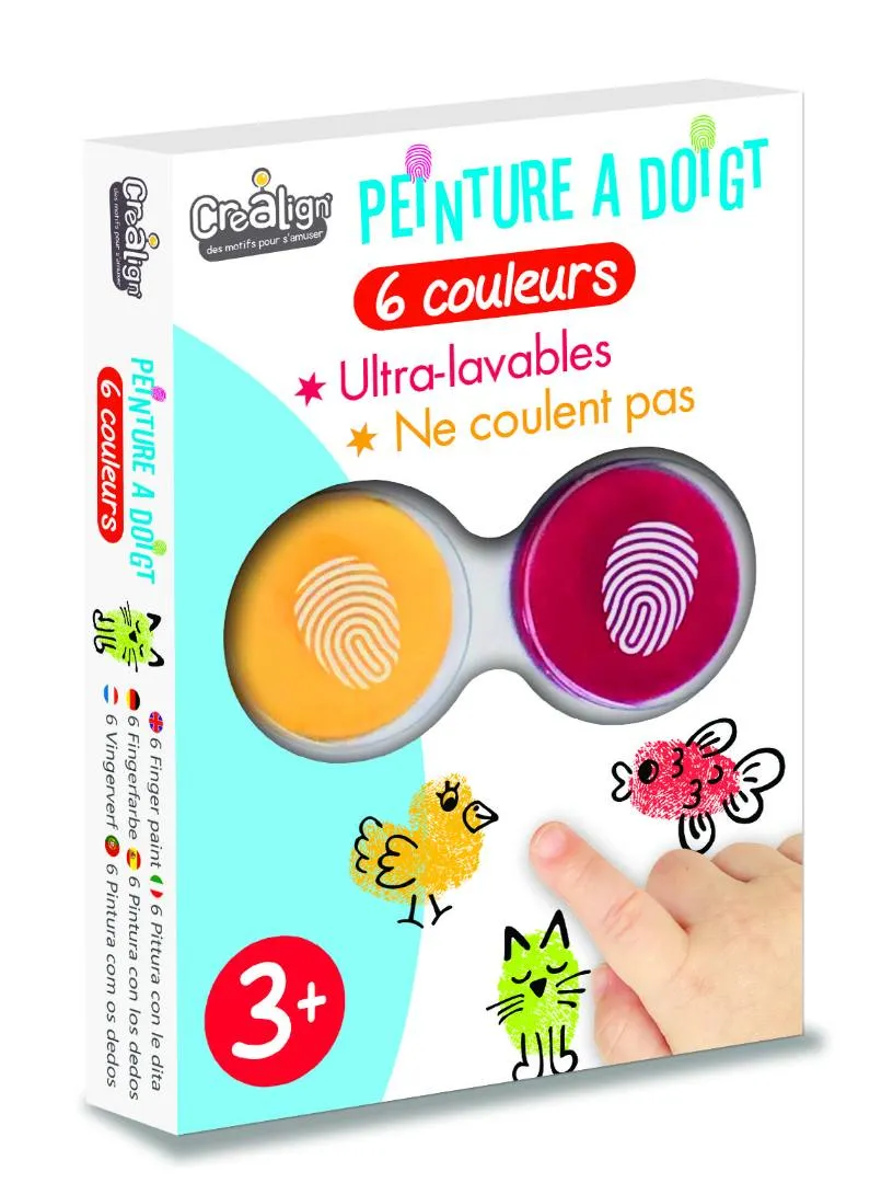 Créa Lign' - Pack 6 encreurs à doigt
