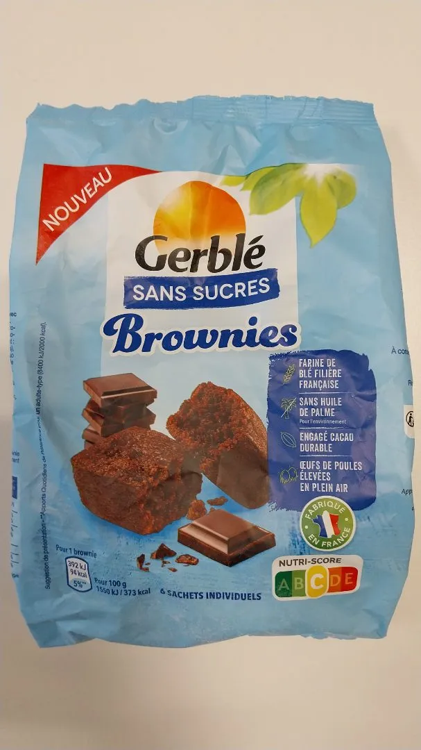 GERBLE - BROWNIES SANS SUCRE