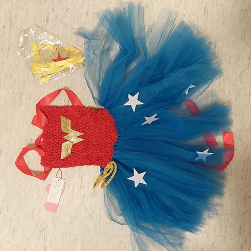 Moeble - Wonder Girls – Costumes d'halloween pour filles, robe Tutu, vêtements inspirés de Super héros Costume de fantaisie