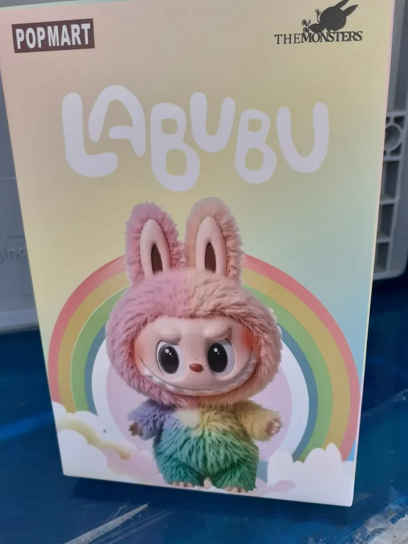 CONTREFACON POP MART - LABUBU - CONTREFACON- POP MART Porte clés peluche Arc en Ciel