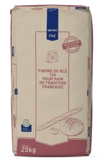 METRO CHEF - FARINE DE BLE T65 25KG