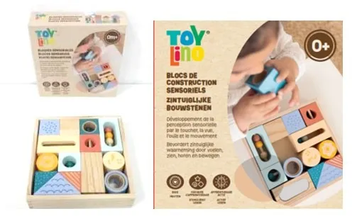 TOYLINO® - BLOCS DE CONSTRUCTION SENSORIELS