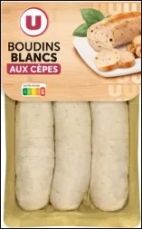 U - Boudin blanc cèpes saveur u (x3) 375 g
