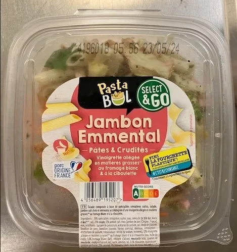 Select & go - Salade pâte jambon emmental