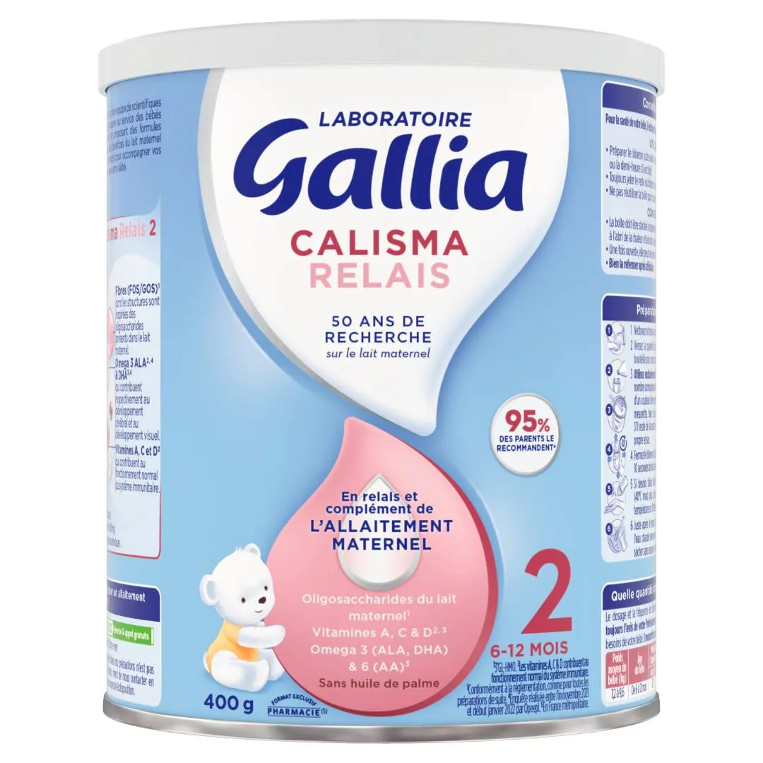 Laboratoire gallia - Gallia calisma relais 2eme age 6-12 mois 400g