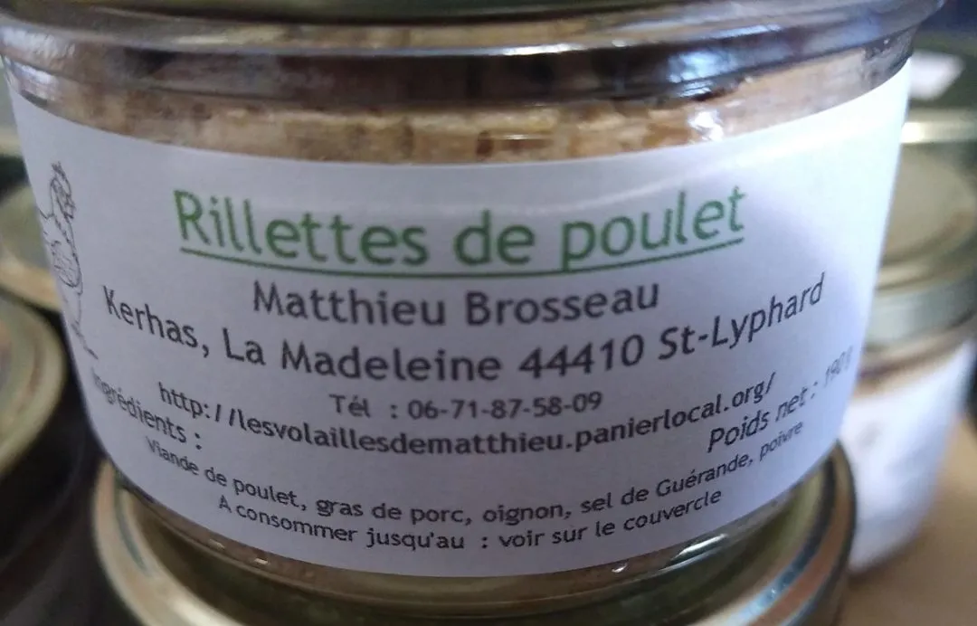 Brosseau matthieu - Conserves de volailles