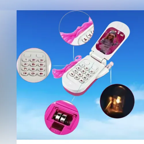 Mitty - Jouet de téléphone portable brillant pour enfants, musique électronique téléphone jouet