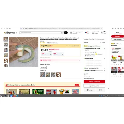 Marque inconnue - 3 pièces année du serpent en peluche jouet envelopper autour du bras petit serpent en peluche jouet souple