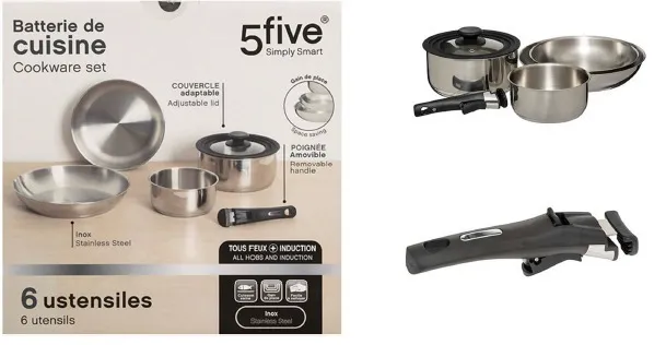 5five - Batterie inox 6pcs brillance