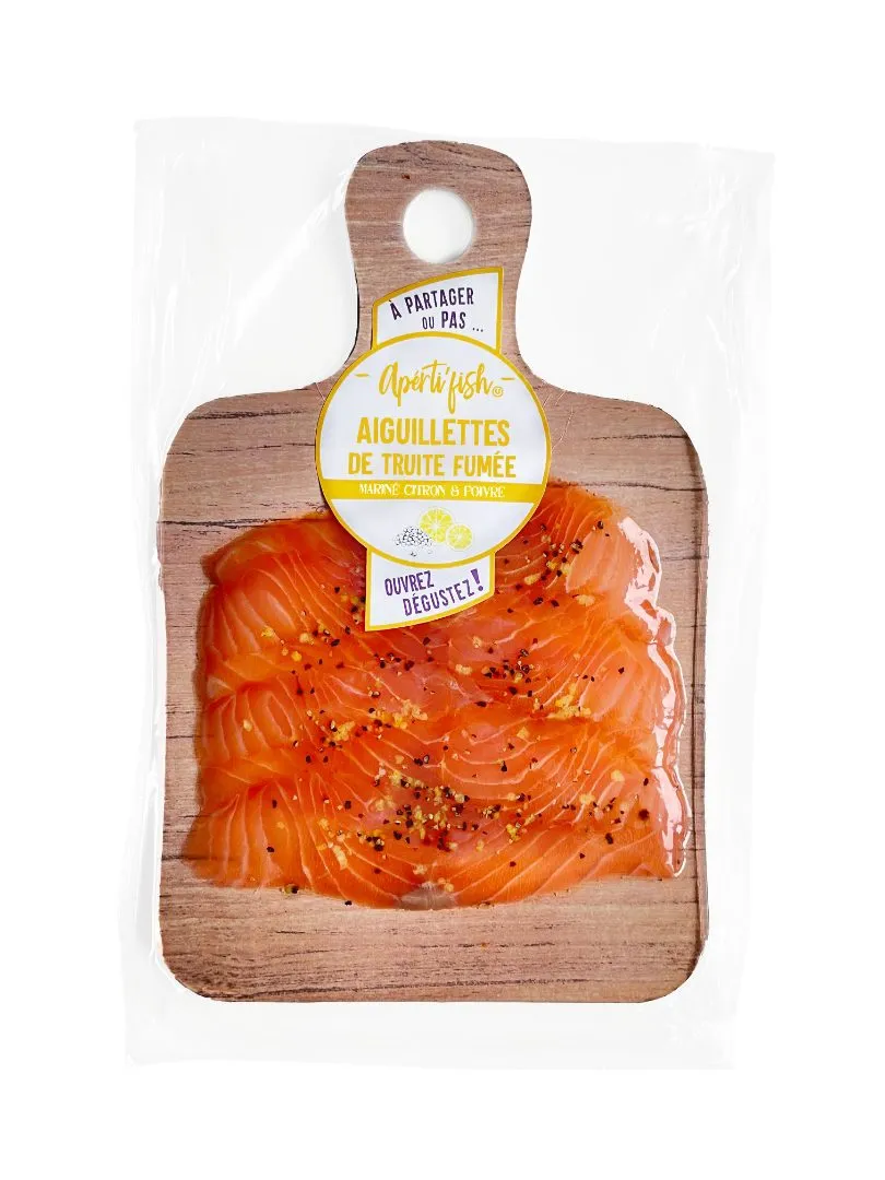 Aperti'fish - Aiguillettes truite fumée citron poivre