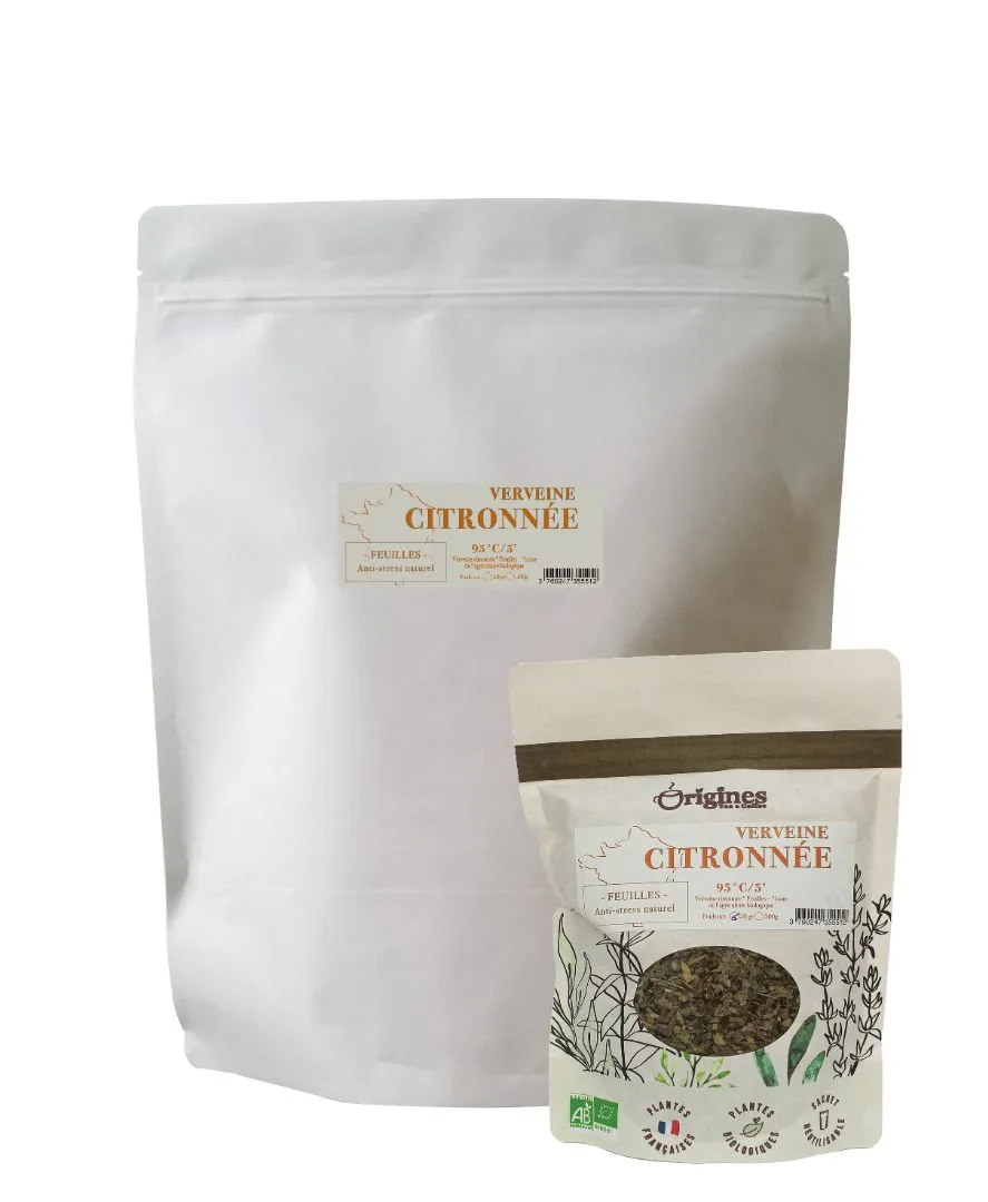 Origines tea and coffee - Infusion bio verveine citronnée 50g et 500g