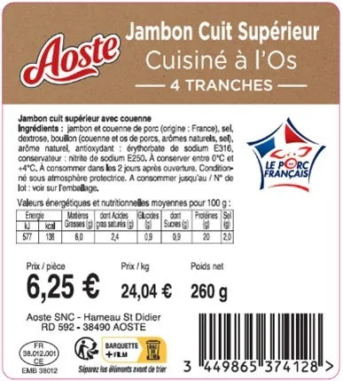 Produit rappelé