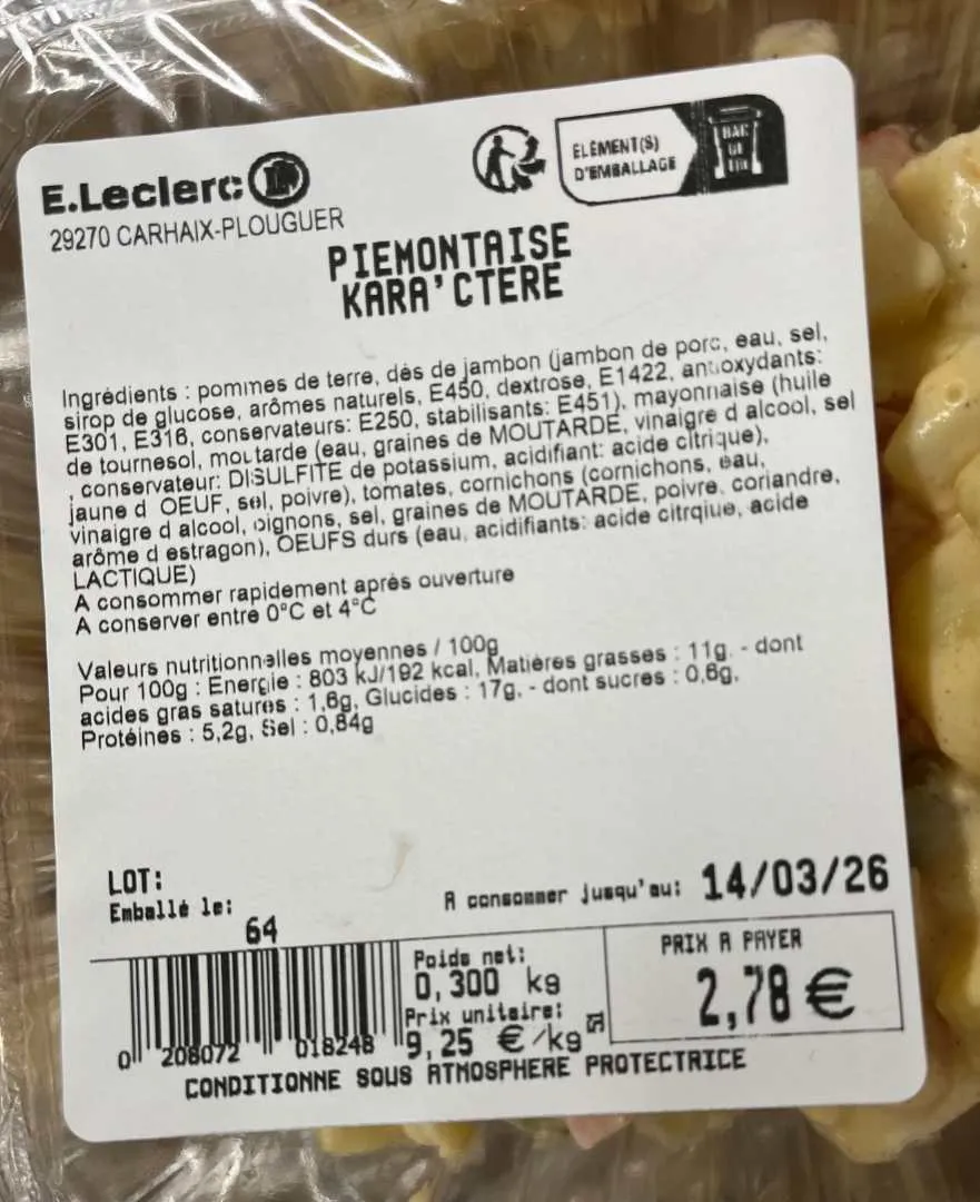 Produit rappelé