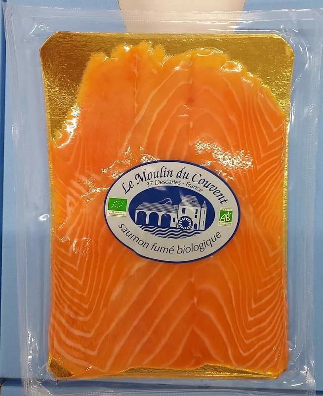 Le moulin du couvent - Saumon écossais biologique fumé tranché