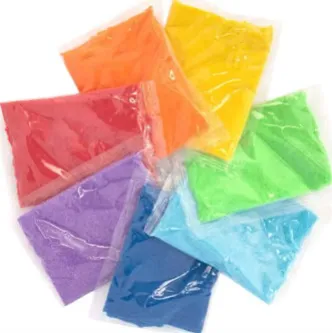 Baker ross - Rainbow coloured sand bags x7 jouet d'activité de sable
