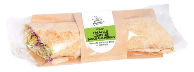 Marque inconnue - Wrap falafels crudités