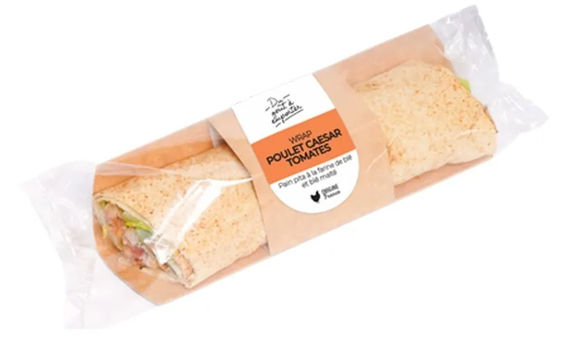 Marque inconnue - Wrap poulet caesar tomates