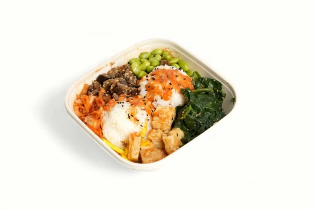 Foodles - Tofu, riz et légumes marinés à la coréenne