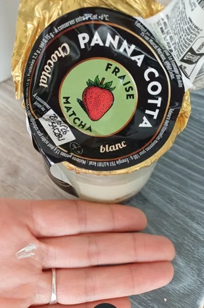 Marque inconnue - Panna cotta fraise matcha