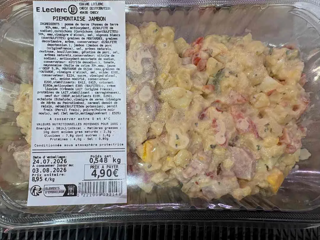 Produit rappelé