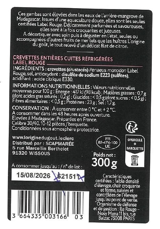 Produit rappelé