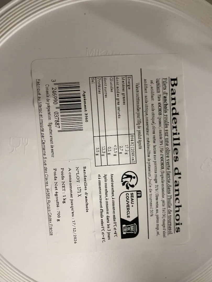 Produit rappelé